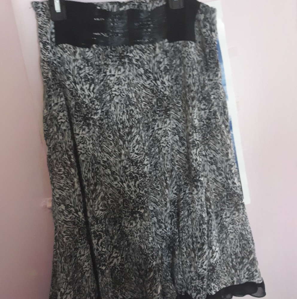 Zipper up in back skirt